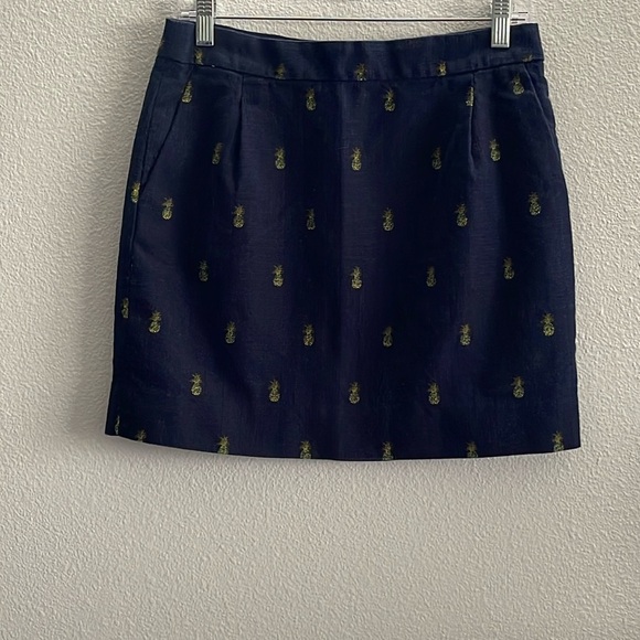 J. Crew Dresses & Skirts - J. Crew Pineapple Print Basketweave Mini Skirt size 6